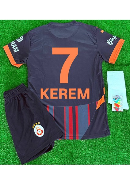 2024/2025 Sezon Kerem Aktürkoğlu Siyah Alternatif Yeni Sezon Özel Çocuk Futbol Forması