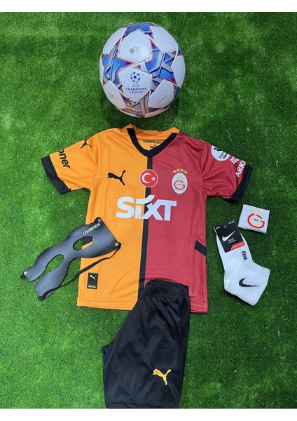 Galatâsarây/\vitor Osimhên-45 Kırmızı Iç Saha Yeni Sezon Futbol Çocuk Forması Maske Bileklik Hediye fiyatları