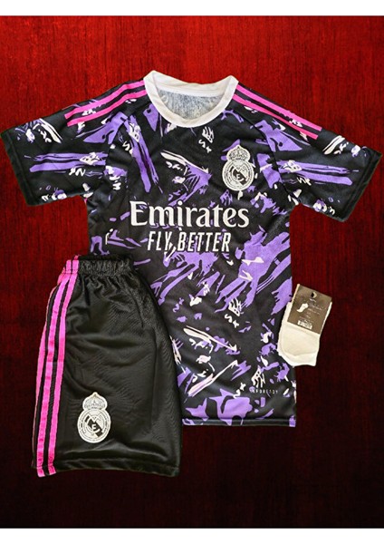 Yeni Sezon Mbappe Özel Baskılı R€æl Mædrid Çocuk Forması (Forma Şort Çorap)
