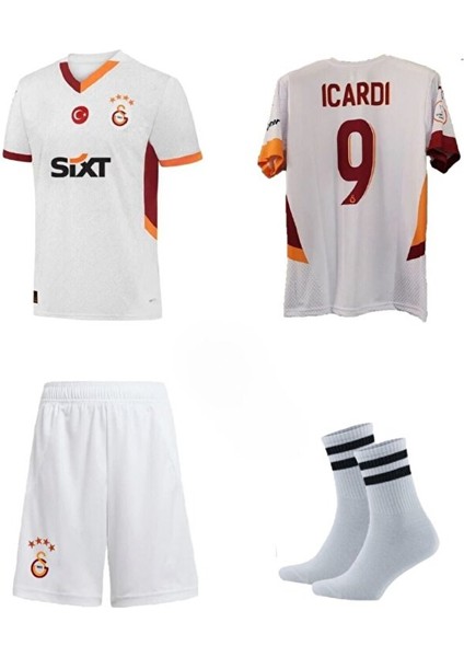 Galatasaray. Yeni Sezon M.icardi Çocuk Beyaz Futbol Forması