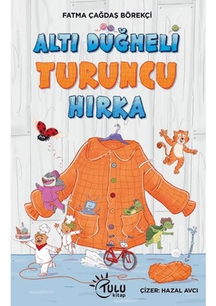 Altı Düğmeli Turuncu Hırka