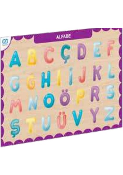 Ahşap Alfabe Eğitici Set