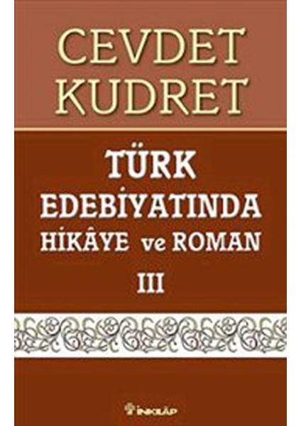 Türk Edebiyatında Hikaye ve Roman 3