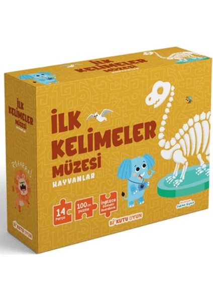 Ilk Kelimeler Müzesi - Hayvanlar (Ingilizce Destekli Kitap ve Yapboz Seti)