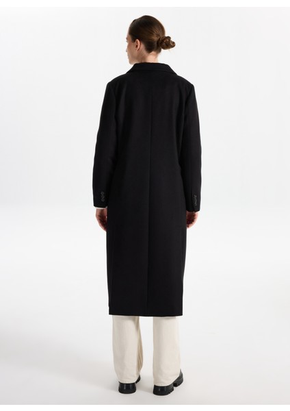 Siyah Kadın Manto F5WL-MN0140