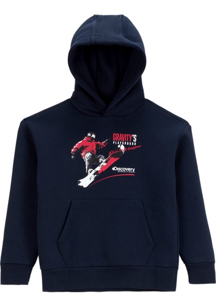 Baskılı Erkek Çocuk Lacivert Sweatshırt D5WB-SWT3053