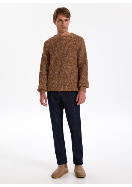 Bisiklet Yaka Relaxed Düz Kiremit Erkek Kazak J4WM-KZK4450 fiyatları