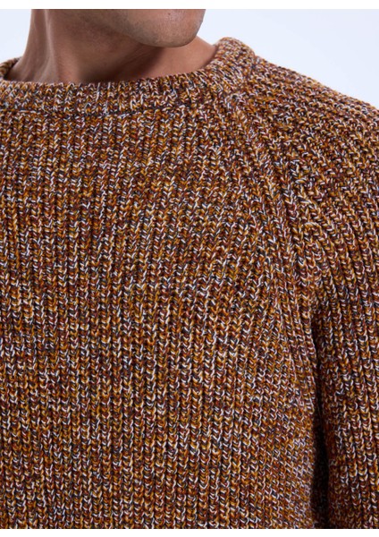 Bisiklet Yaka Relaxed Düz Kiremit Erkek Kazak J4WM-KZK4450 fırsatları