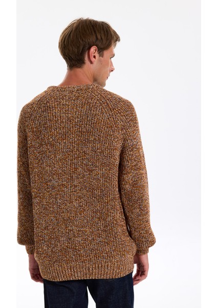 Bisiklet Yaka Relaxed Düz Kiremit Erkek Kazak J4WM-KZK4450 indirimleri