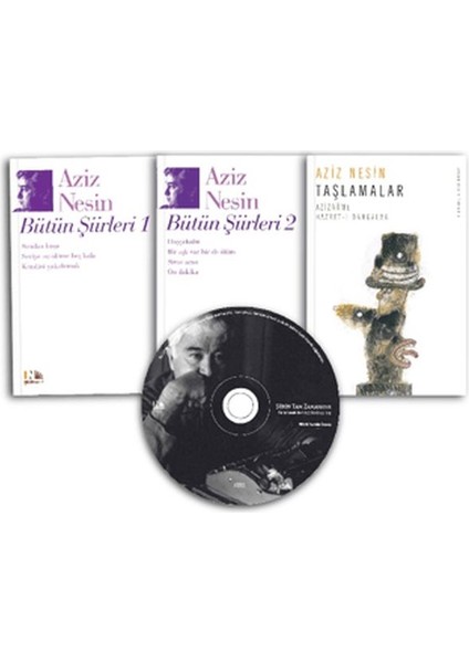 Aziz Nesin'den Şiirler: 3 Kitap 1 CD