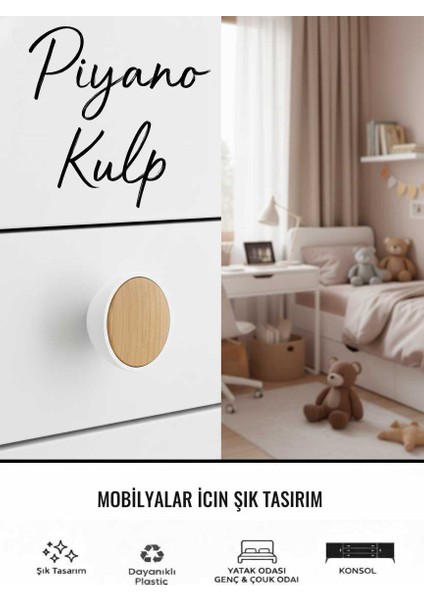 Imt Aksesuar Piyano Düğme (10 Adet) Mobilya Yatak Odası Mutfak Dolabı Çekmece Tv Ünitesi Kulpu fırsatları