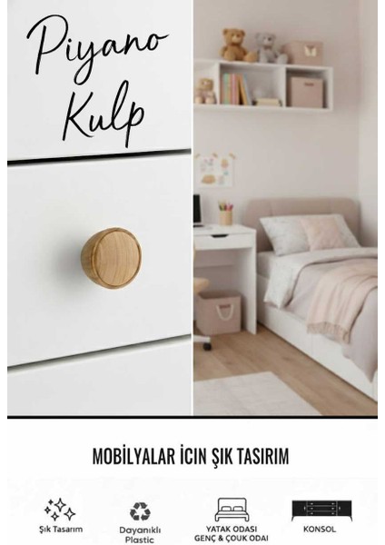 Piyano Düğme (10 Adet) Mobilya Yatak Odası Mutfak Dolabı Çekmece Tv Ünitesi Kulpu modelleri
