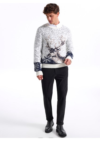 Bağlamalı Bel Duble Paça Jogger Siyah Erkek Pantolon F5WM-PNT 2537