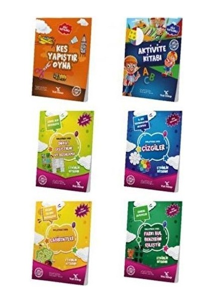Okul Öncesi Aktivite Seti 4-6 Yaş (6 Kitap)