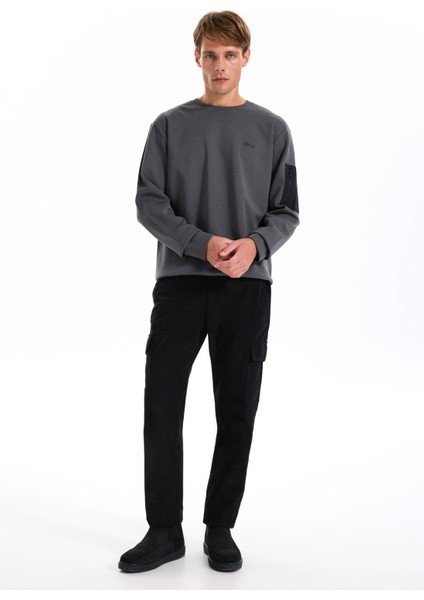 Normal Bel Düz Paça Relaxed Siyah Erkek Kargo Pantolon J5WM-PNT7868 fiyatları