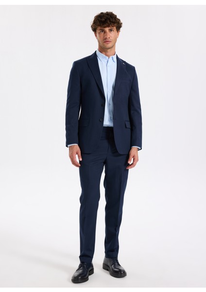 Slim Fit Alttan Britli Yaka Armürlü Açık Mavi Erkek Gömlek Maydos-Y 404 modelleri