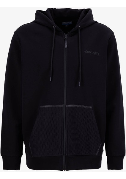 D5WM-SWT3998 Siyah Kapüşon Yaka Relaxed Düz Erkek Sweatshırt fiyatları