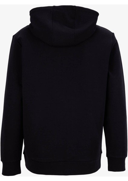 D5WM-SWT3998 Siyah Kapüşon Yaka Relaxed Düz Erkek Sweatshırt modelleri