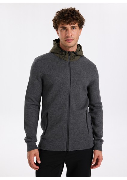 Antrasit Erkek Hırka F5WM-HRK 2514