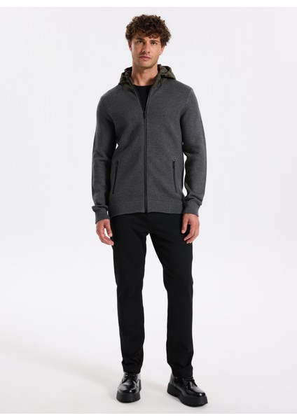 Antrasit Erkek Hırka F5WM-HRK 2514 fiyatları