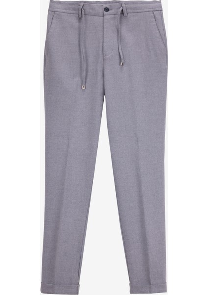 Bağlamalı Bel Duble Paça Jogger Gri Melanj Erkek Pantolon F5WM-PNT 2433 fiyatları