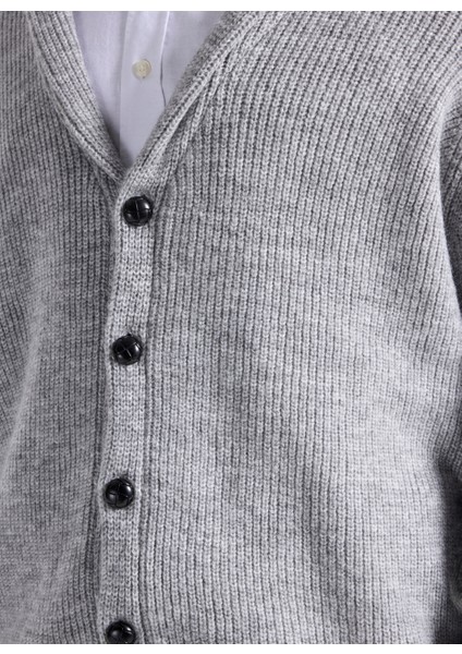 Açık Gri Melanj Erkek Hırka F5WM-HRK 2267 fırsatları