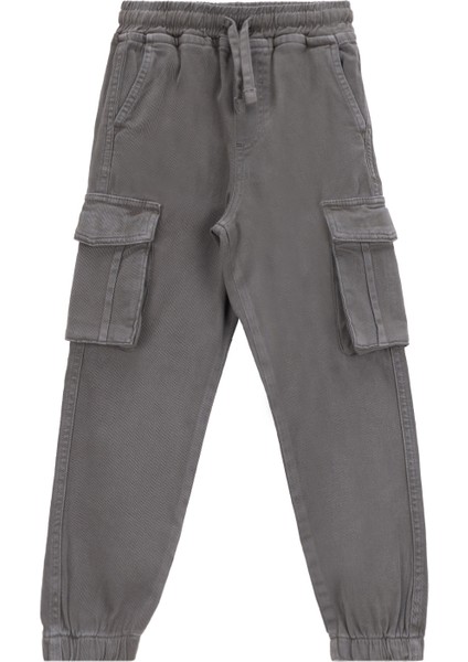 Lastikli Bel Lastikli Paça Haki Erkek Çocuk Pantolon J5WB-PNT7852