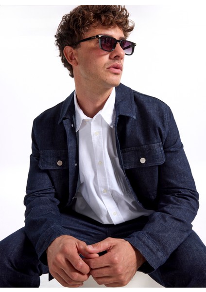 Lacivert Erkek Denim Ceket F5WM-CKT 2309 fırsatları