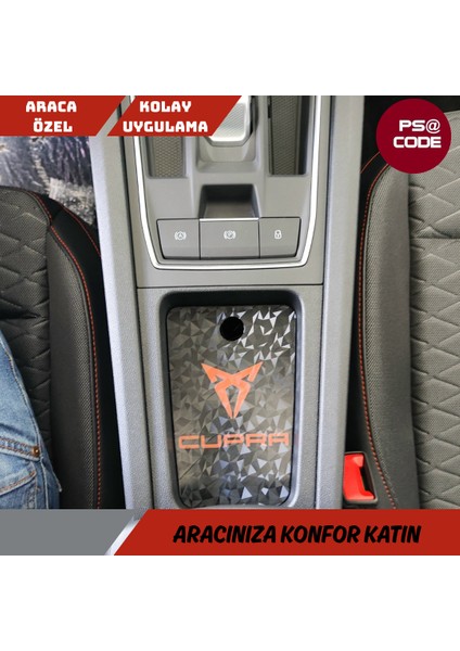 Toprakshop Cupra Formentor Bardaklık ve Şarj Bölmesi Kapağı (Prizma Görünümlü) fırsatları