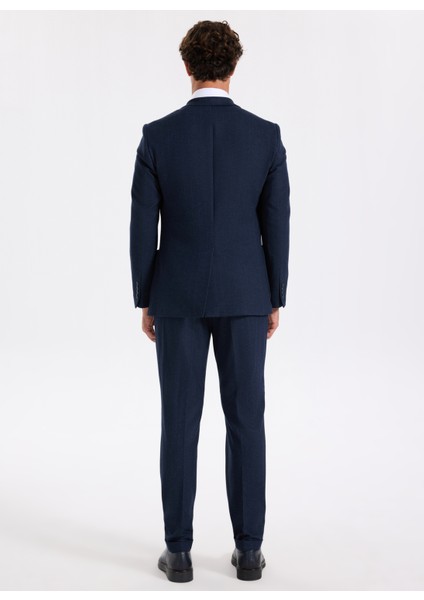 Bağlamalı Bel Slim Fit Lacivert Erkek Takım Elbise Soho-Jersey-Jogger-Db indirimleri