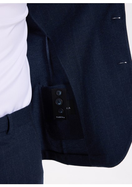 Bağlamalı Bel Slim Fit Lacivert Erkek Takım Elbise Soho-Jersey-Jogger-Db