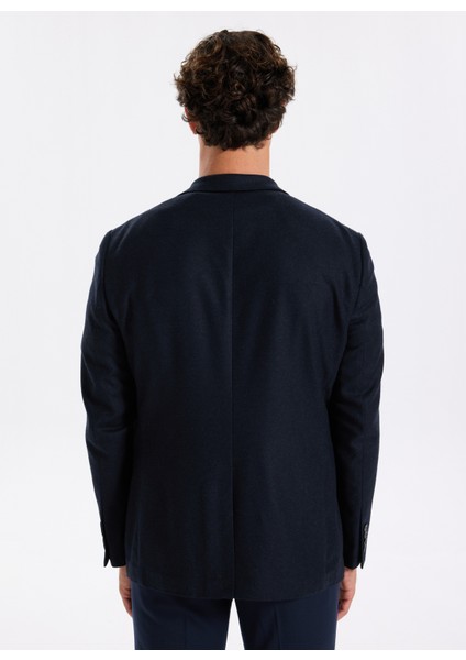 Slim Fit Lacivert Erkek Diyagonal Ceket Leka indirimleri