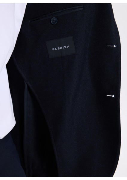 Slim Fit Lacivert Erkek Diyagonal Ceket Leka