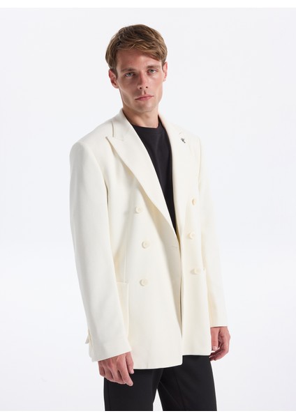Slim Fit Ekru Erkek Düz Ceket Santorını- Jersey fiyatları