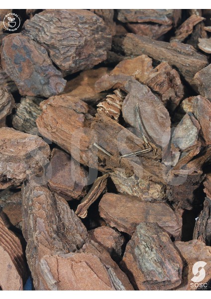 Sosc Natural Dekoratif Çam Kabuğu, Kahverengi, 20-40 Mm, 1 Litre, Iç ve Dış Mekan Peyzaj Süslemesi Için, Organik Bahçe Malzemesi