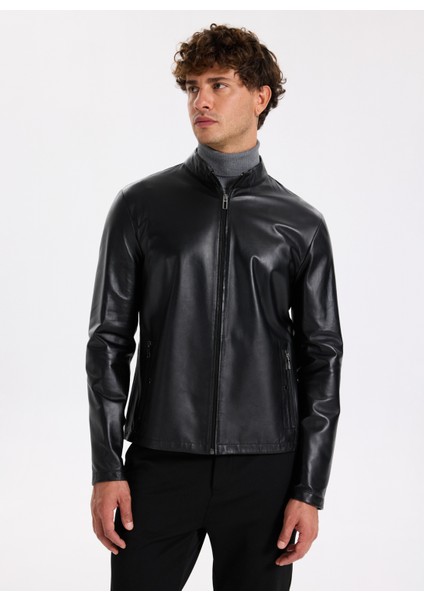 Siyah Erkek Deri Mont F5WM-MNT 2502 modelleri