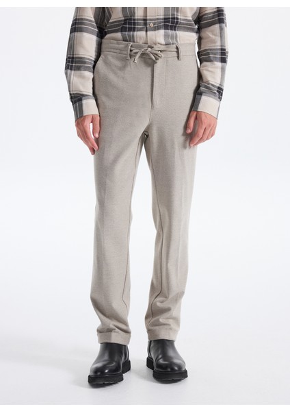 Bağlamalı Bel Duble Paça Jogger Vizon Erkek Pantolon F5WM-PNT 2433 fırsatları