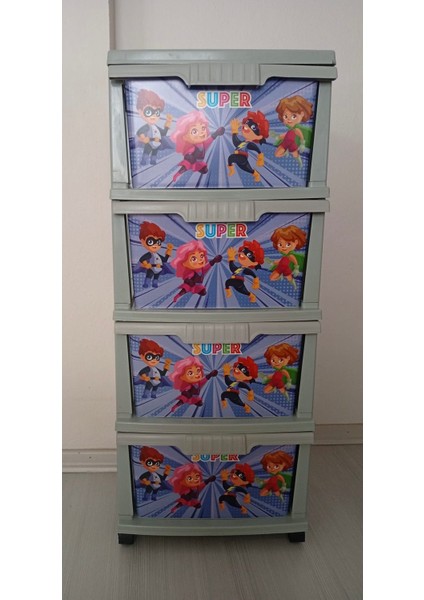 Desenli tekerlekli Komodin