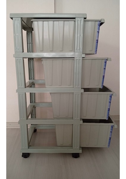 Desenli tekerlekli Komodin modelleri