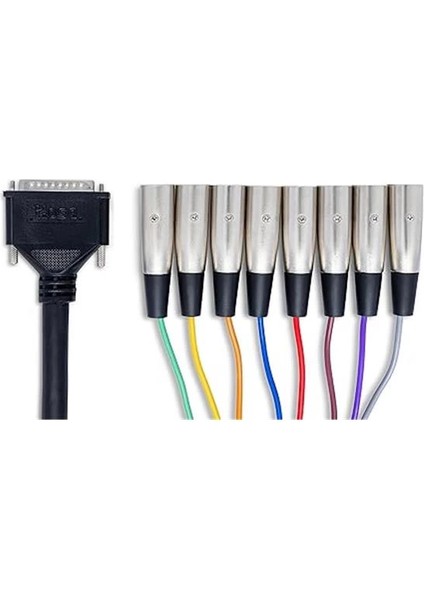 8'li DB25-XLRM Snake Kablo 3 M (DTM-803)