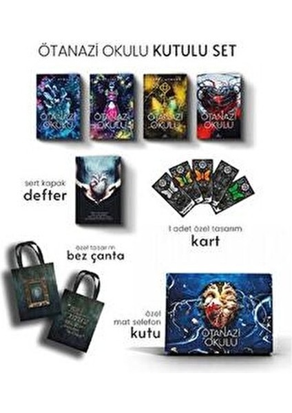 Ötanazi Okulu 4 Kitaplık Kutulu Set Maral Atmaca Ciltsiz 1600 Sayfa