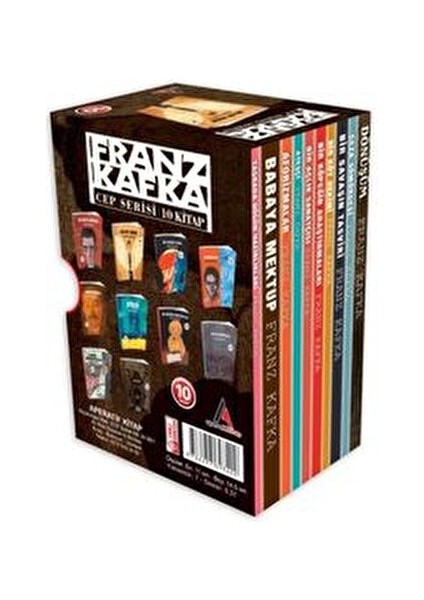 Franz Kafka Cep Boy Seti 10 Kitap Ciltsiz 750 Sayfa fiyatları