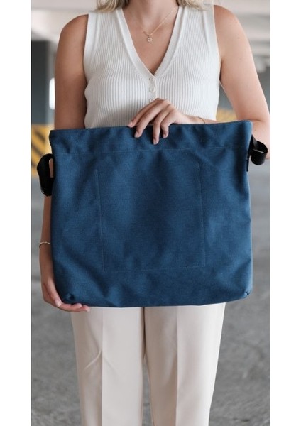 Kanvas Çapraz Askılı Tote Çanta Lacivert fiyatları
