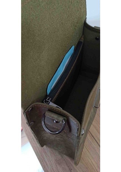 Gerçek Deri Pueblo Haki Kol Çantası modelleri