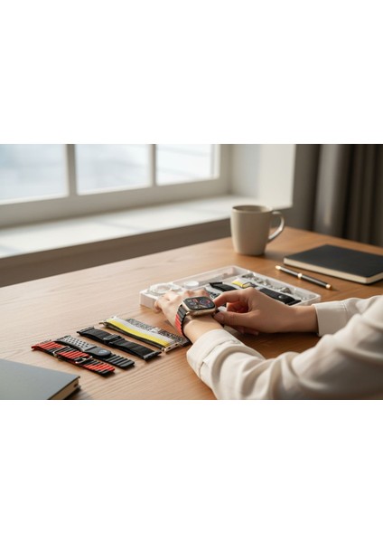 Akıllı Kol Saati 7 Kordonlu( 1çelik ) fırsatları