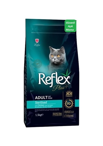 Plus Sterilised Tavuklu Kısırlaştırılmış Yetişkin Kedi Maması 1,5 kg