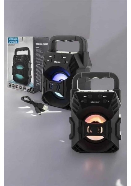 Işıklı Bluetooth Hoparlör Müzik ve Renkli Işık Taşınabiilir fırsatları
