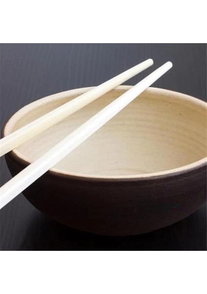 Çok Kullanımlık Bambu Sade Ahşap Chopstick | Tekrar Kullanılabilir ve Yıkanabilir Bambu