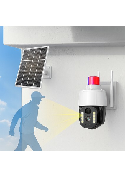Güneş Enerjili Alarmlı Çakarlı Dış Mekan Güvenlik Kamerası modelleri