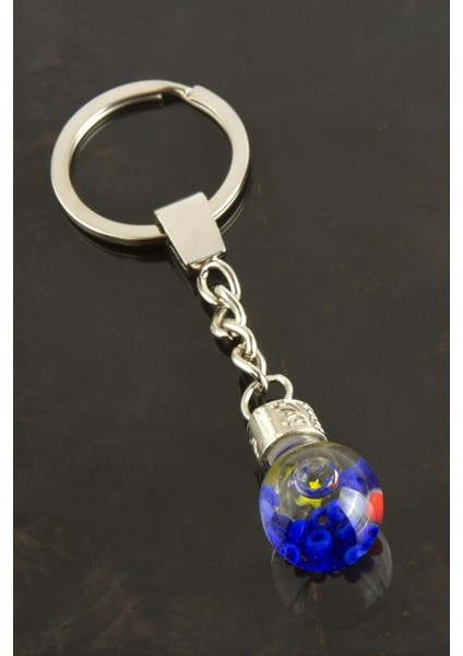 Techmrt Sulu Karışık Fanus Anahtarlık-Gümüş Rengi modelleri